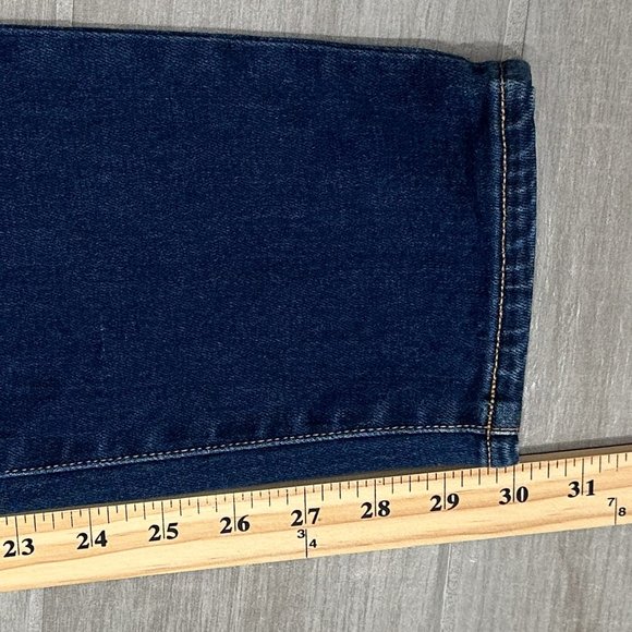 Revolve LE JEAN Vivie Slim Stovepipe Jeans in Frankie Wash Dark Denim Size 29 - Picture 13 of 15